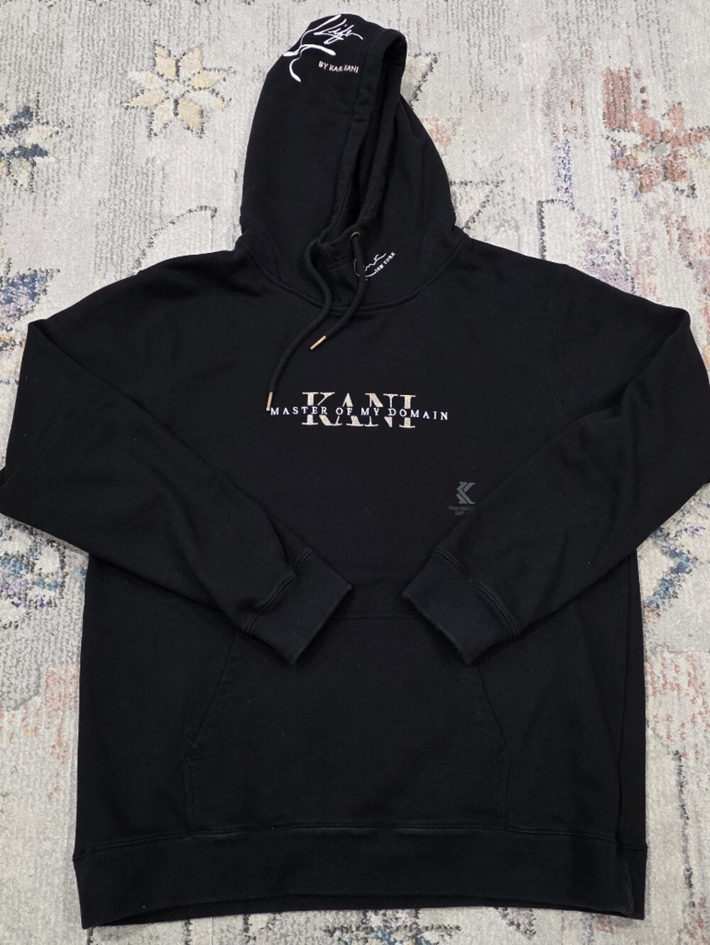 Karl Kani King of Black High-Neck Pullover Hoodie XXL